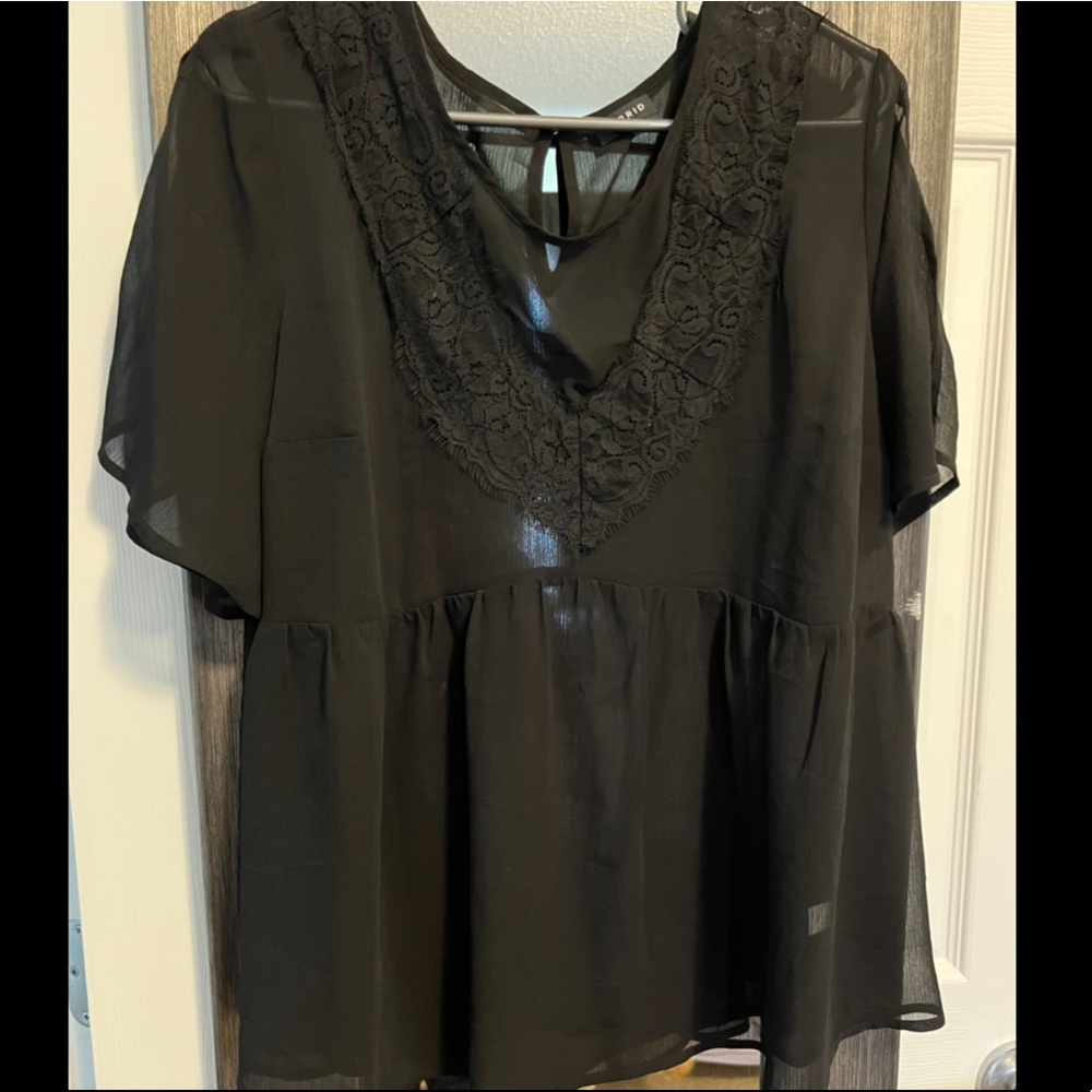 Torrid sheer babydoll top